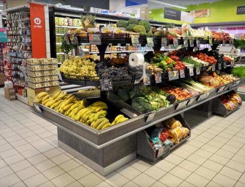 Nouveau meuble : îlot fruits et légumes 3 niveaux