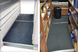 Estrade pour comptoir caisse tabac