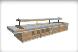 Table-FL-pieds-caissons-FL-CA-DDORN2-BP-TG-droites-pieds-caissons-ouverts-rainurés-tablettes-inox-pour-nébulisation-2-niveaux-box-poubelles-vide